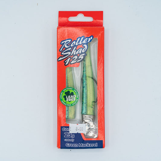 GT-Bio Roller Shad 125 - 23g head - total 33g - Green Mackeral