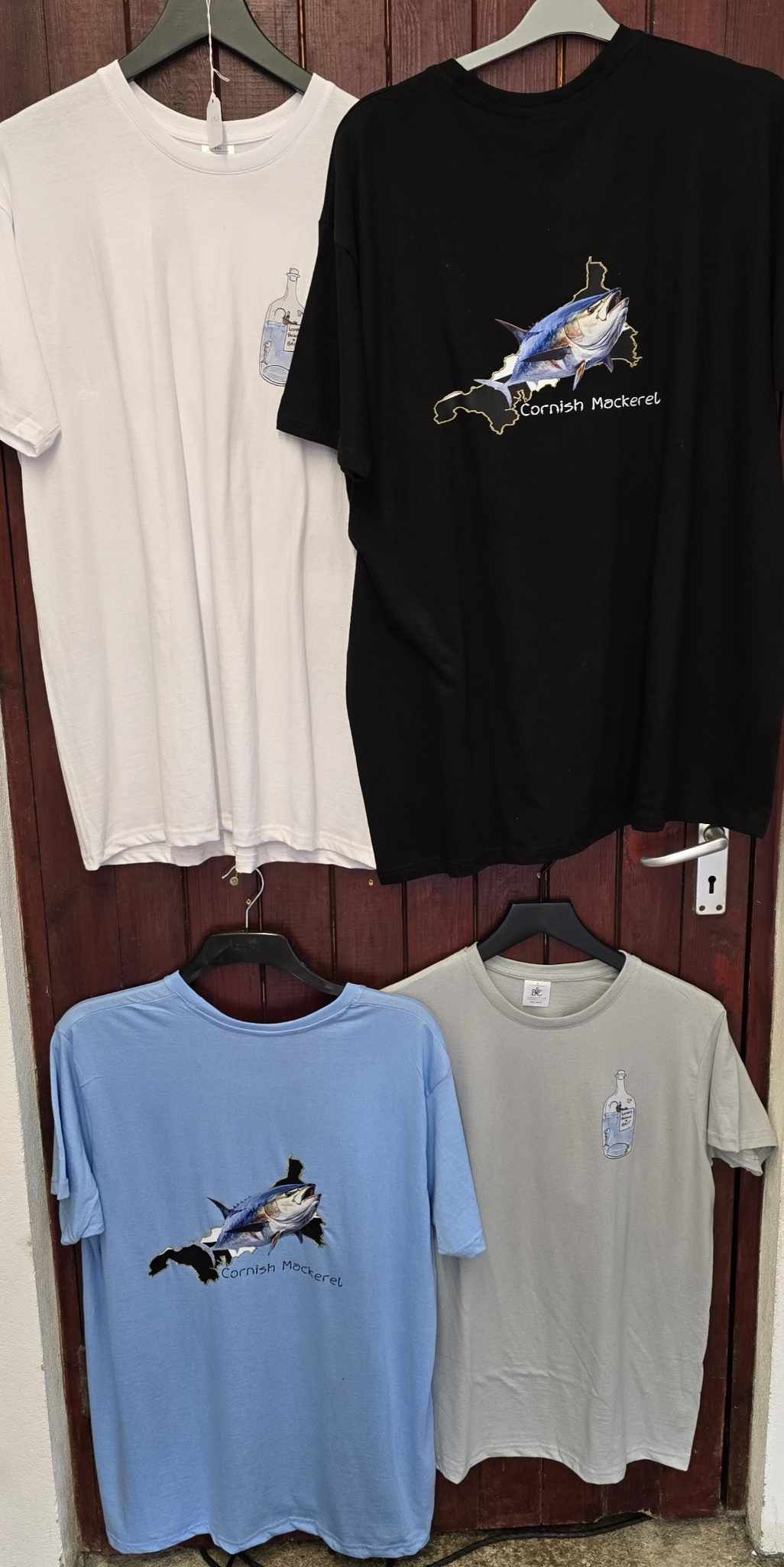 Lizard Tackle and Bait Branded "Cornish Mackeral" T-Shirts