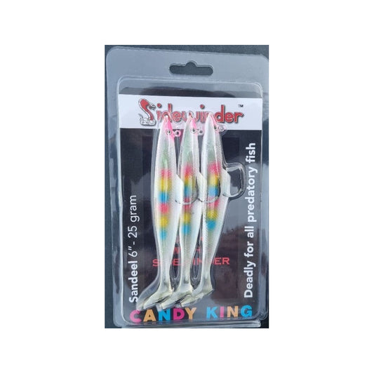 Sidewinder Sandeels - Candy King 6" 25g 3 per pack