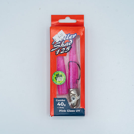 GT-Bio Roller Shad 125 - 40g head - total weight 49g - Pink Glass