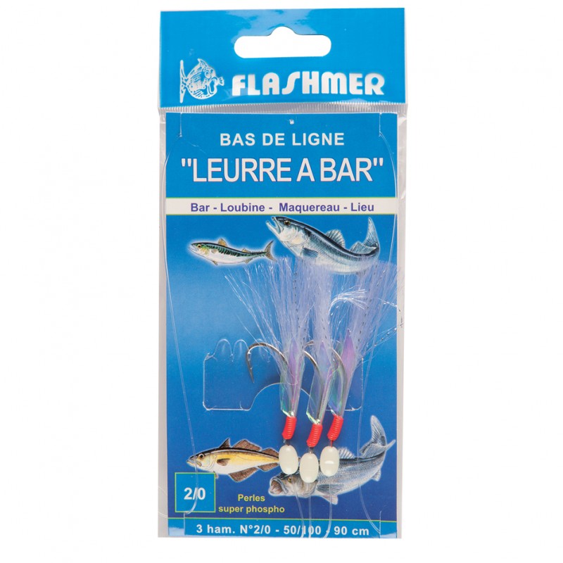 Flashmer "Leurr a Bar" Multi species rig size 2 hooks