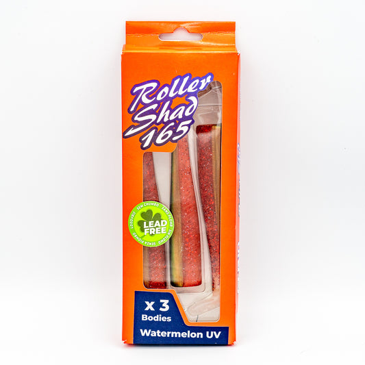 GT-Bio Roller Shad 165 - Pack of 3 loose bodies -Watermelon UV