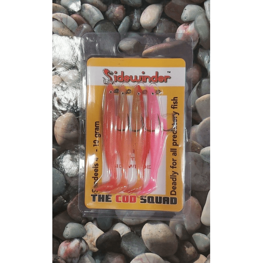 Sidewinder Sandeels - Cod Squad 4" 10g 4 per pack