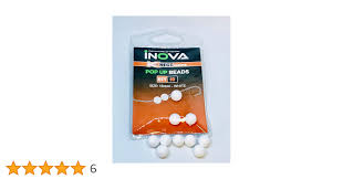 Inova Pop Up Floating Beads White 6mm / Leeda