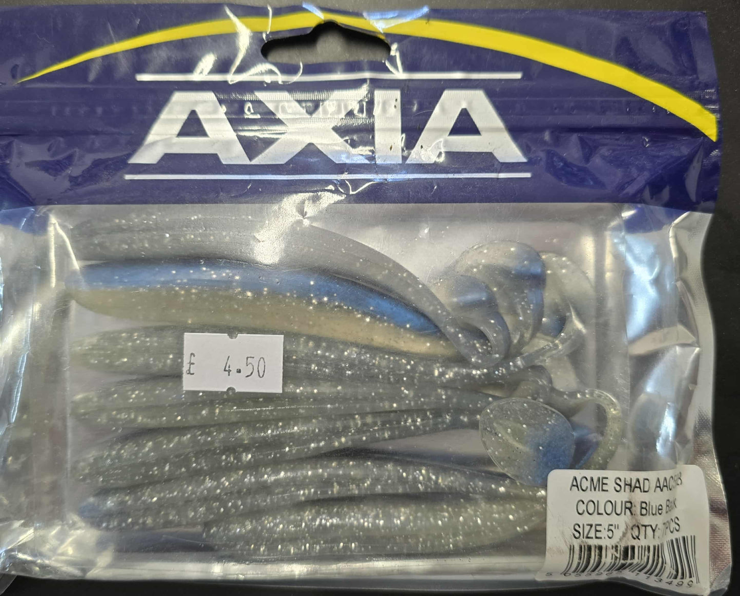 Axia Size Acme Shad 5" 7pcs Blue Back