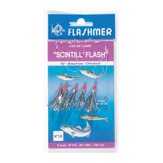 Flashmer "Scintill Flash" mackeral rig size 1/0 hooks
