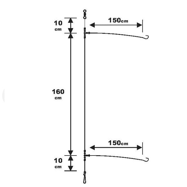 Sunset Surfcasting Rig Special Seabream Special Size 2