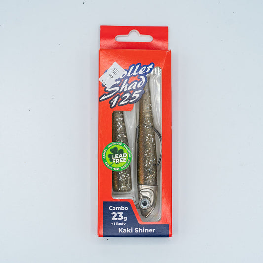 GT-Bio Roller Shad 125 - 23g head - total 33g - Kaki Shiner