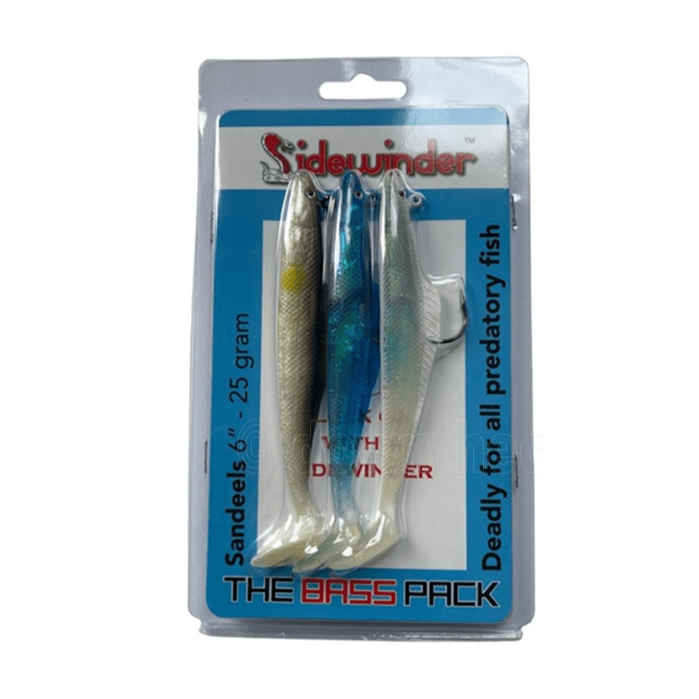 Sidewinder Sandeels - The Bass Pack 6" 25g 3 per pack