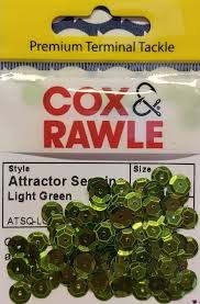 Cox & Rawle Sequins 6mm (100 per Pack) light green
